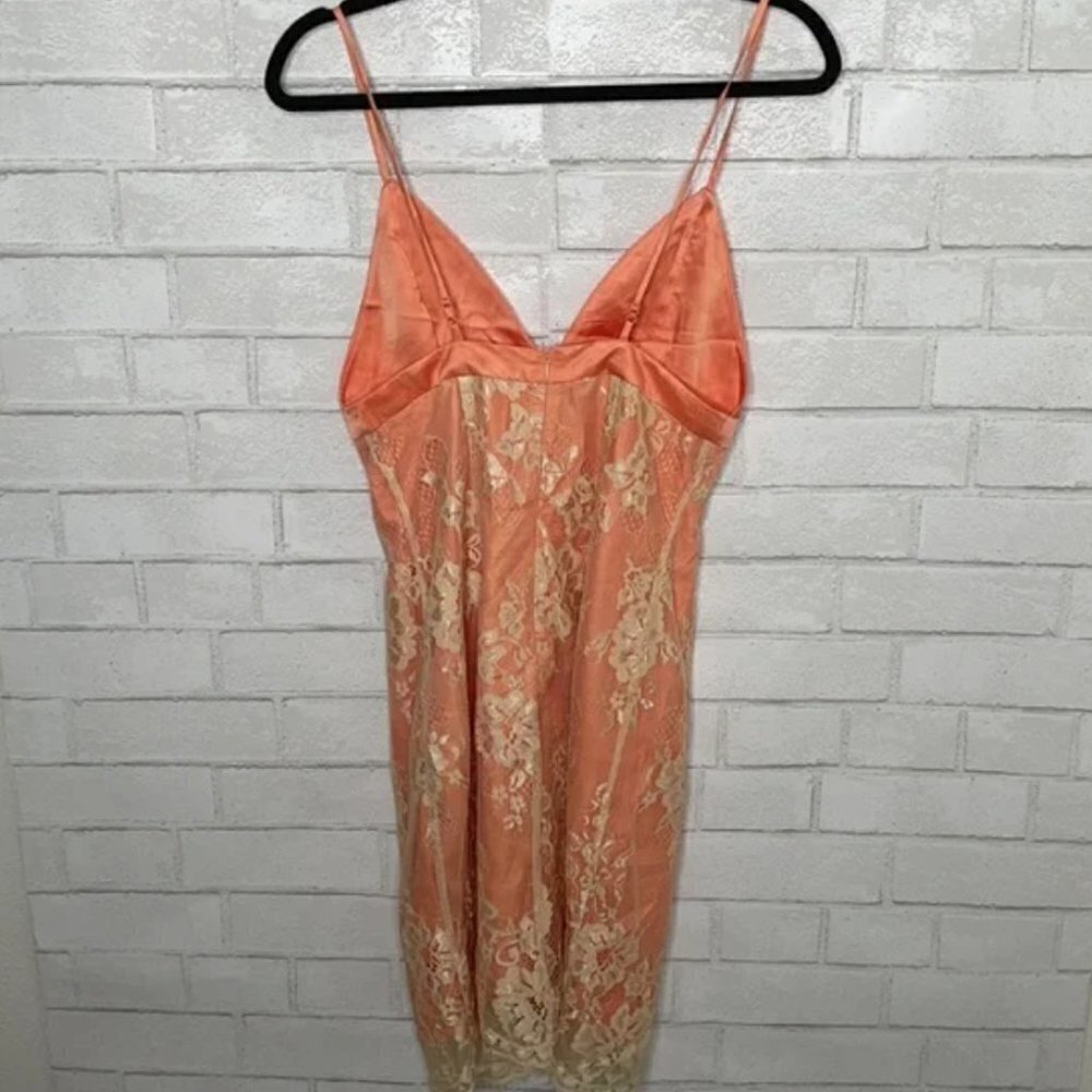 NWT Wayf Orange Lace Cami Dress - Picture 8 of 13